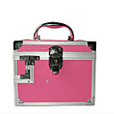 Multifunction Aluminium Alloy Lady's Lockable Cosmetic Box Makeup Case 20*20*16cm