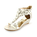 Similpelle Zeppe Sandali con l'imitazione Pearl partito / sera / Scarpe Casual (altri colori)