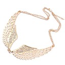 Women's Fashion Metal Wings Diamond Necklace