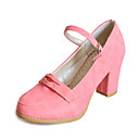 Leatherette Chunky Heel Pumps With Buckle Party / Evening Shoes (More Colors)