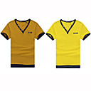 Mannen V-hals korte mouw T-shirt