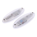 AOYING Súper LED Luz de alarma de luz con control automático de Bycycle X1-1680 (blanco)