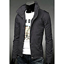 Men 's Denim Cultivate One's Morality Pure Color Mandarin-Collar Jacket Jean