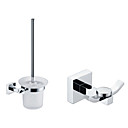 Messing chroom badkamer accessoire sets (Inclusief Robe Haken, WC borstelhouder)