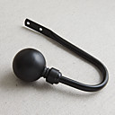 Palla Fiore cruciforme Antique Black Finitura Holdbacks (una coppia)