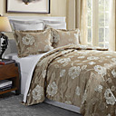 Conjunto de 5 Jacquard Padrão Floral Algodão Duvet Cover Defina