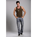 Men's Pure Olive Fashion Basic Vest