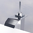 Acero inoxidable Contemporary Water Fall cromado baño grifo del fregadero