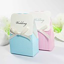 Box favore semplice nastro con fiocco - Set di 12 (più colori)
