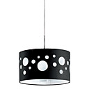 40W Modern Pendant Light with Crystal Embedded Fabric Shades