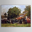 Famous Oil Painting Fete at Argenteuil by Claude Monet
