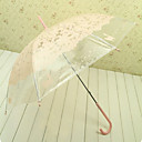 Qute Cat Print Light Color Umbrella With Nylon And Chrome Finished Stand (closed length:80CM)