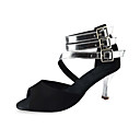 Customized Women's Suede And Leatherette Upper With Buckle Dance Shoes