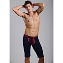 Men's Red&Dark Blue Fashion Long Underwear