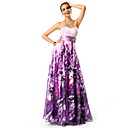 A-line/Princess Querida Andar de comprimento Vestido Chiffon Imprimir