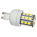 G9 3.5W 30x5050SMD 300-330LM 5500-6000K Natural White Light LED Corn Bulb (110V/220V)