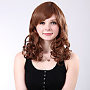 Capless Long High Quality Synthetic Blonde Curly Full Bang Wings