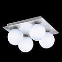 160W moderna della luce di soffitto con 4 luci e Globe vetro acidato Shades Giù
