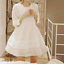 Women's Solid Color Loose Hem Dress