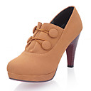 Suede Stiletto Heel Ankle Boots With Button Office / Party / Evening Shoes (More Colors)