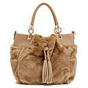 Bolsa borlas de piel