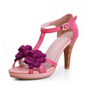 Beautiful Leather Chunky Heel Flowers Sandals Party / Evening Shoes(More Colors)