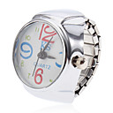Unisex Flower Style legering analoge quartz Ring Watch (Silver)