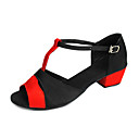 Kid's / Women's Satin T-Strap Latin / Ballroom Dance Shoes