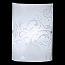 40W Modern Wall Light with White Arabesquitic Fabric Shade