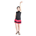 Desempenho dancewear viscose Dança Latina superior e inferior para crianças mais cores