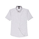 Rayures bleues courtes en coton T-shirt à manches pour homme