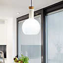 Luz de techo 60w elegante con pantalla de vidrio en el diseño de frasco (E27/E26)