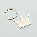 Personalized Crown With Rhinestone Key Ring (Set of 6)