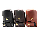 NEW HorusBennu Leder Kamera Tasche Pouch Hälfte HC-J1 (Black) für Nikon1 J1
