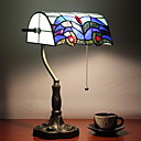Antique Tiffany Table Lights with Colorful Glass Shade