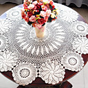 Shabby Chic Crochet Round Cotton Table Cloth