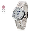 Vrouwen Steel analoge quartz horloge (verschillende kleuren)