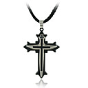 Unique Stainless Steel With Rope Men's Necklace