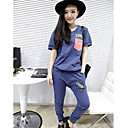 Women's Sports Two Piece Set(Print T-Shirt and Harem Pant)