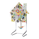 4 "Flower House Style Analog Clock Pendulum (1xAA)