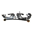 1 Pair Paper-Cut Art Handmade False Eyelash Black Garish NO.04