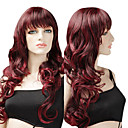 Mix Wine Red Large Wavy Curls 70cm Long Gothic Lolita Wig