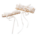 Mooie Polyester met bowknot huwelijk Kouseband (A Pairs)