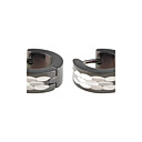 Raised Grain Stainless Steel Plating Earring