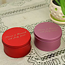 Personalized rotonda Favor Tin - set di 12 (piu colori)