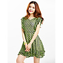TS Rüschen Dots A Line Kleid