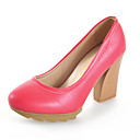 Cuero tacón bombas Oficina / fiesta / noche zapatos gruesos (más colores)
