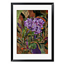 Framed Art Print Floral Manaji by Mindy Sommers