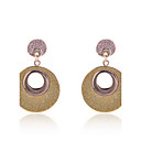 Moda Dourados brilhantes Brincos Rould