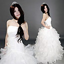 Bodenlangen Organza Weiß Princess Lolita Kleid